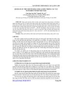 đánh giá xu thế chuyển hóa năng lượng trong các vực nước ven biển Việt Nam