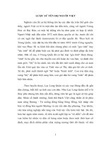 hệ thống tên họ ở Việt Nam