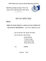 Thiết kế tháp trích ly chọn lọc dầu nhờn gốc bằng dung môi phenol