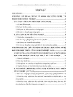 Vai trò của khoa học công nghệ đối với sự phát triển của công nghiệp Việt Nam