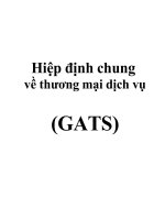 Hiệp định chung về thương mại dịch vụ