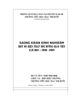 thực trạng công tác bồi dưỡng giáo viên ở trường Mạc Thị Bưởi