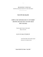 58 Chiến lược kinh doanh của Xí nghiệp thương mại mặt đất Tân Sơn Nhất đến năm 2015