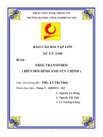 FREE TRANSFORM  ( BIẾN ĐỔI HÌNH ẢNH TÙY CHỈNH )