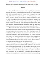 Khảo sát việc sử dụng ngôn từ trên chuyên mục phóng sự báo Lao Động