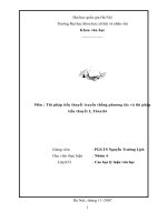 Thi pháp tiểu thuyết truyền thống phương tây và thi pháp tiểu thuyết L.Tônxtôi