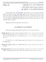 Một  vài mở rộng của định lý Jacobson 4