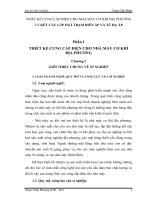 THIẾT KẾ CUNG CẤP ĐIỆN CHO NHÀ MÁY CƠ KHÍ ĐỊA PHƯƠNG VÀ KẾT CẤU LẮP ĐẶT TRẠM BIẾN ÁP VÀ TỦ HẠ ÁP