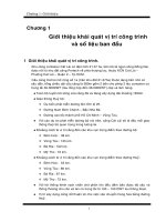 giới thiệu khái quát vị trí công trình và số liệu ban đầu