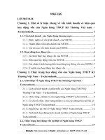 Đánh giá, giải pháp và kiến nghị nhằm nâng cao chất lượng huy động vốn tại Hội sở Ngân hàng TMCP Techcombank25