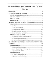 Hoạt động quản lý quỹ BHXH ở Việt Nam