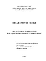 THIẾT KẾ HỆ THỐNG XỬ LÝ NƯỚC THẢI  BỆNH VIỆN NHÂN DÂN 115 CÔNG SUẤT 180M3/NGÀY.ĐÊM