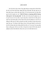 Thiết kế Website và ứng dụng thiết kế chương trình quản lý văn bản pháp luật