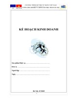 hướng dẫn lập kế hoạch kinh doanh