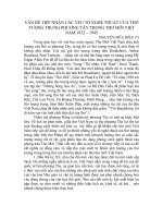 VẤN ĐỀ TIẾP NHẬN CÁC YẾU TỐ NGHỆ THUẬT CỦA THƠ TƯỢNG TRƯNG PHƯƠNG TÂY TRONG THƠ MỚI VIỆT NAM 1932 – 1945