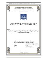 Hoạt động tín dụng tài trợ nhập khẩu tại Ngân hàng Công thương Đống Đa: Thực trạng và giải pháp