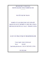 388 Nghiên cứu giải pháp thúc đẩy liên kết trong sản xuất, chế biến và tiêu thụ vải quả trên địa bàn Huyện Lục Ngạn-Tỉnh Bắc Giang