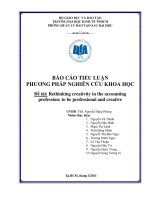 rethinking creativity in the accounting profession