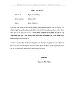 Hoàn thiện công tác thẩm định các dự án vay vốn trong lĩnh vực Công nghiệp chế biến tại Chi nhánh NHCT Ba Đình- Nội