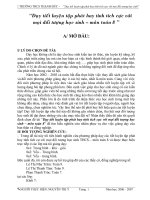 Dạy tiết luyện tập phát huy tính tích cực với mọi đối tượng học sinh – môn toán 8