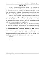 Chiến lược kinh doanh và phát triển sản phẩm Men’vodka