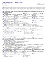 Đề kiểm tra môn hóa học khối 12