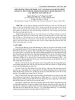 môi trường trầm tích khu vực cầu kinh an hạ huyện bình chánh