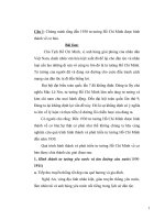 Quá trình hình thành và phát triển tư tưởng Hồ Chí Minh