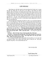 Vận dụng phương pháp dãy số thời gian để phân tích doanh thu của Ngân hàng Thuương mại cổ phần Xuất nhập khẩu Việt Nam giai đoạn 2005 – 2009 và đự đoán 2010