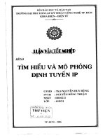 Tìm hiểu và mô phỏng định tuyến IP