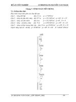 tính toán nền móng dự án khu nhà chung cư tái định cư thị trấn Thường Tín - Hà nội