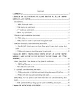 Quản lý hoạt động cạnh tranh không lành mạnh tại Cục Quản lý cạnh tranh - Bộ Công Thương