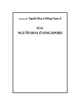 NGƯỜI HOA Ở SINGAPORE