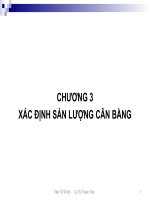 XÁC ĐỊNH SẢN LƯỢNG CÂN BẰNG