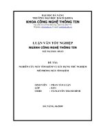 LNGHIÊN CỨU MÁY TÌM KIẾM VÀ XÂY DỰNG THỬ NGHIỆM MÔ PHỎNG MÁY TÌM KIẾM