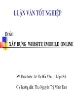 xây dựng website emobile online