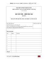 BẢO TỒN MÔI TRƯỜNG SỐNG CHO ĐỘNG VẬT HOANG DÃ