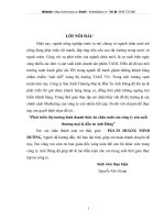 Phát triển thị trường kinh doanh thức ăn chăn nuôi của công ty sản xuất thương mại & đầu tư Anh Dũng