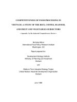 Cạnh tranh trong chế biến thực phẩm ở Việt Nam