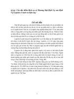 Các đặc điểm Dịch vụ và Thương Mại Dịch Vụ của Dịch Vụ Logistics ở nước ta hiện nay