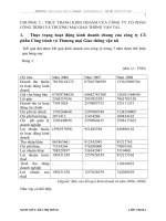 THỰC TRẠNG KINH DOANH CỦA CÔNG TY CỔ PHẦN CÔNG TRÌNH VÀ THƯƠNG MẠI GIAO THÔNG VẬN TẢI