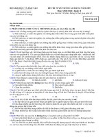 ĐỀ THI TUYỂN SINH CAO ĐẲNG NĂM 2009