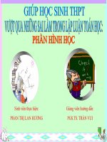 Giúp học sinh trung học phổ thông (THPT) vượt qua những sai lầm  trong lập luận toán học: phần hinh học