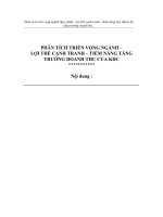 PHÂN TÍCH TRIỂN VỌNG NGÀNH – LỢI THẾ CẠNH TRANH – TIỀM NĂNG TĂNG TRƯỞNG DOANH THU CỦA KDC