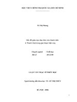Vấn đề giáo dục đạo đức cho thanh niên  ở Thanh Hoá trong giai đoạn hiện nay