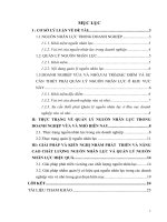 167 Hiệu quả quản lý nguồn nhân lực trong các Doanh nghiệp vừa và nhỏ trong giai đoạn hiện nay