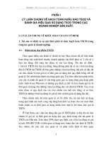 Hạch toán khấu hao TSCĐ và đánh giá hiệu quả sử dụng TSCĐ trong các doanh nghiệp sản xuất