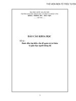 Bước đầu tìm hiểu vấn đề quản trị tri thức và giáo dục người dùng tin