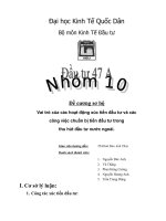 Vai trò của các hoạt động xúc tiến đầu tư và các công việc chuẩn bị tiền đầu tư trong thu hút đầu tư nước ngoài