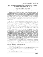 tính toán khung phẳng bằng phương pháp phần tử rời rạc biến thế